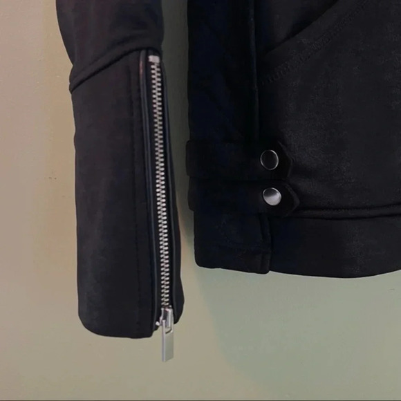 The Kooples Sport Leather Effect Moto Jacket S - Picture 5 of 11